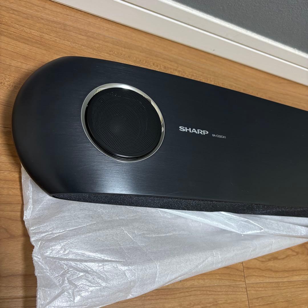 保証付　SHARP AQUOSオーディオ 8A-C22CX1 サウンドバー BK