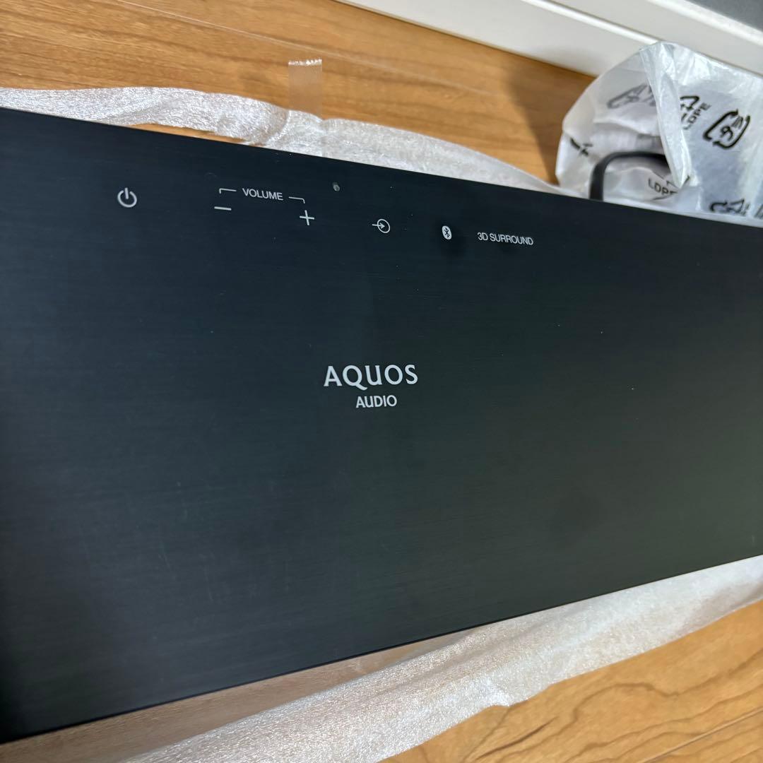 保証付　SHARP AQUOSオーディオ 8A-C22CX1 サウンドバー BK