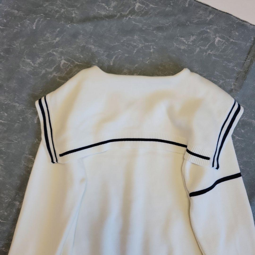 Bibiy セーラーカラーニット GISELLE SAILOR オフホワイト