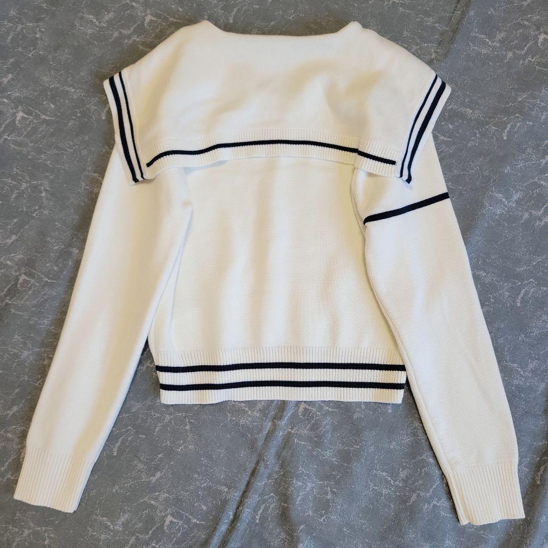 Bibiy セーラーカラーニット GISELLE SAILOR オフホワイト