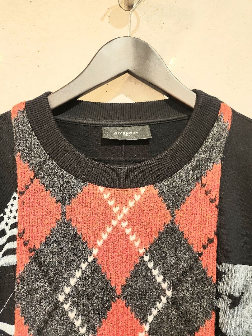 【限定値下げ】GIVENCHY ジバンシィ ニット切り替えトレーナー