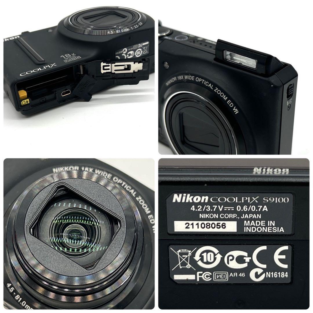 Nikon ニコン COOLPIX S9100 ブラック デジカメ 箱付き