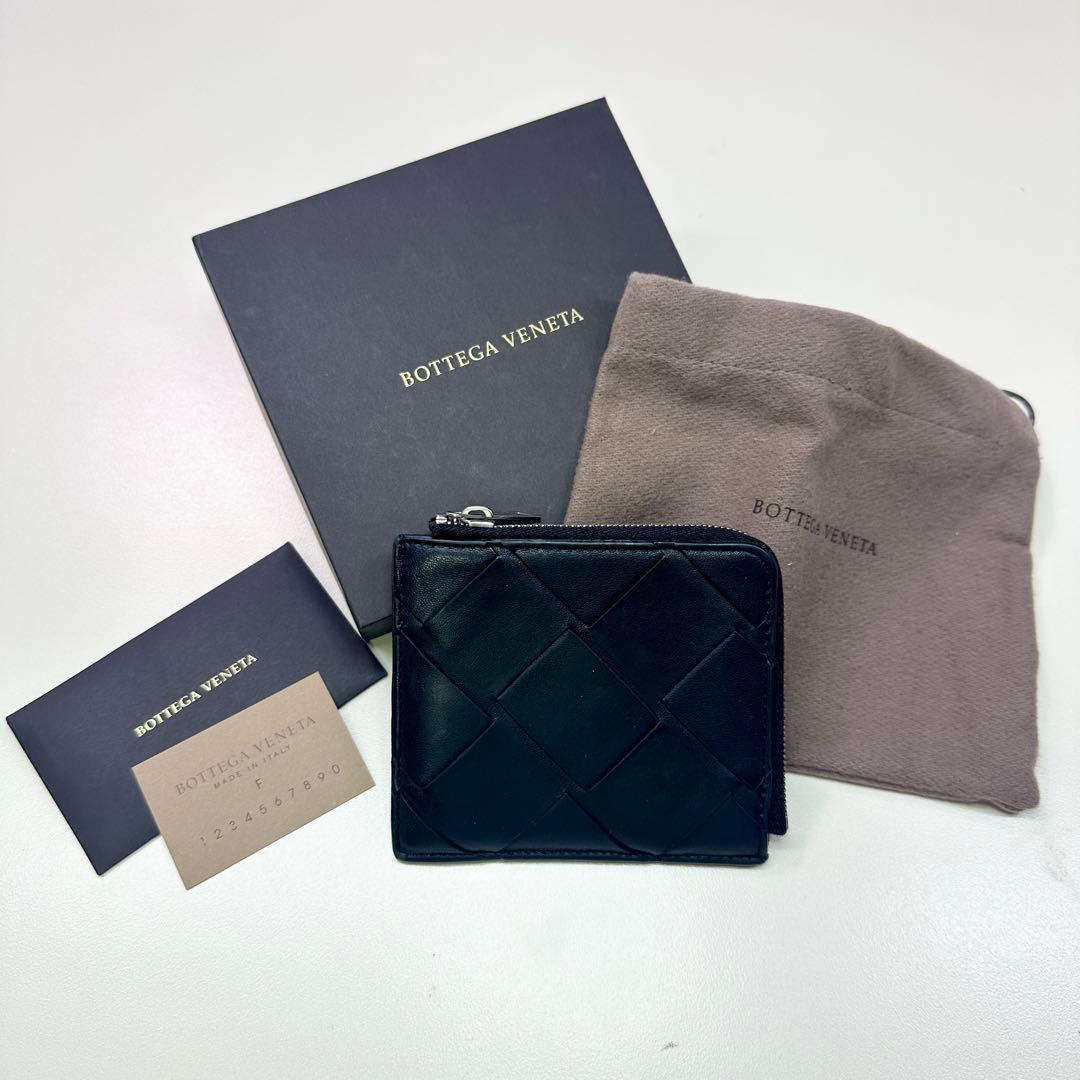 Bottega Veneta ブラック ジップ ケース