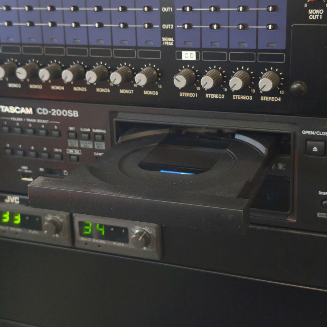 TASCAM CD-200SB アンプ 業務用音響機器 放送 PS-A1504D