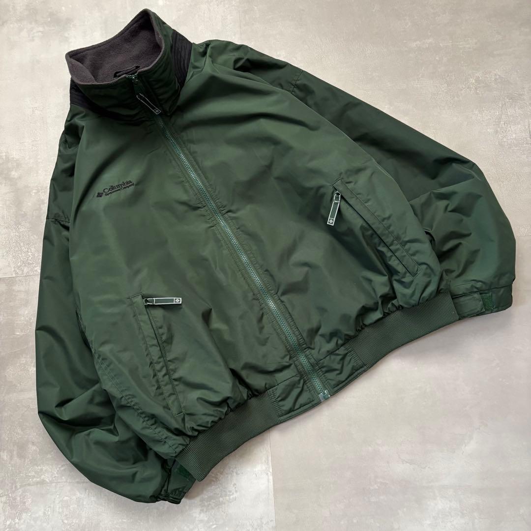 00s コロンビア Colombia ナイロンジャケット　シェルドシンチラ型　緑