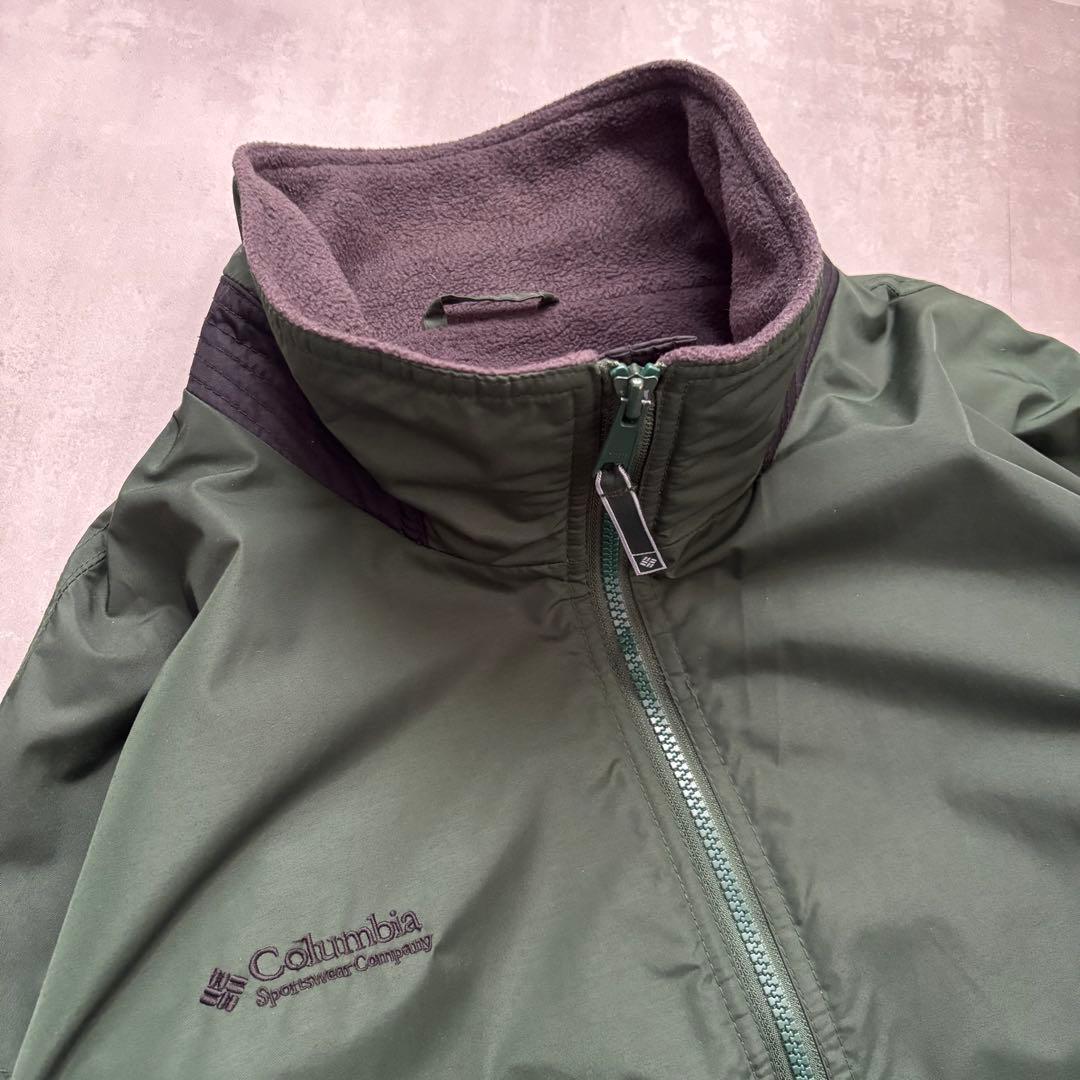 00s コロンビア Colombia ナイロンジャケット　シェルドシンチラ型　緑