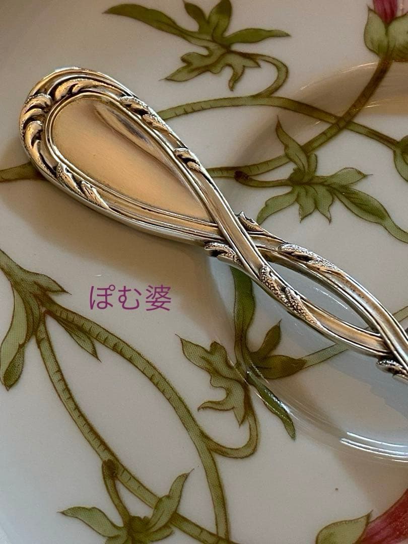 【ピュイフォルカ】純銀スプーン①ロワイヤル１本②ポンパドールアイスクリーム用２本