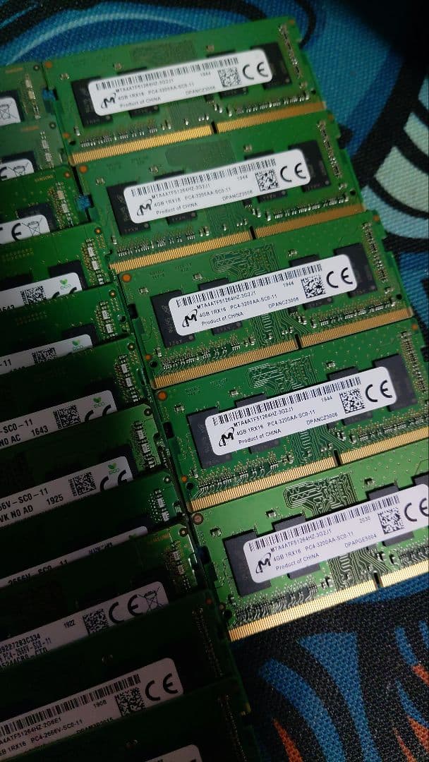 ノートPCメモリ　DDR4 4GB 26枚まとめ