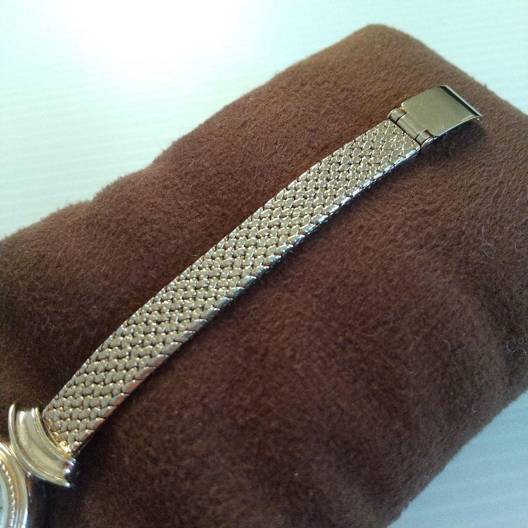 ✨極美品✨ageteアガット ソーラー 金 ゴールドラウンド腕時計レディース