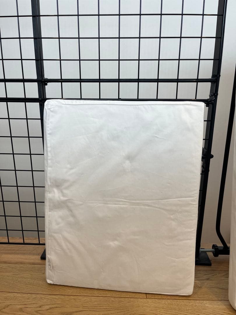 そいねーる＋ロング マットレス付き ナチュラル　ベビーベッド キャスター付き