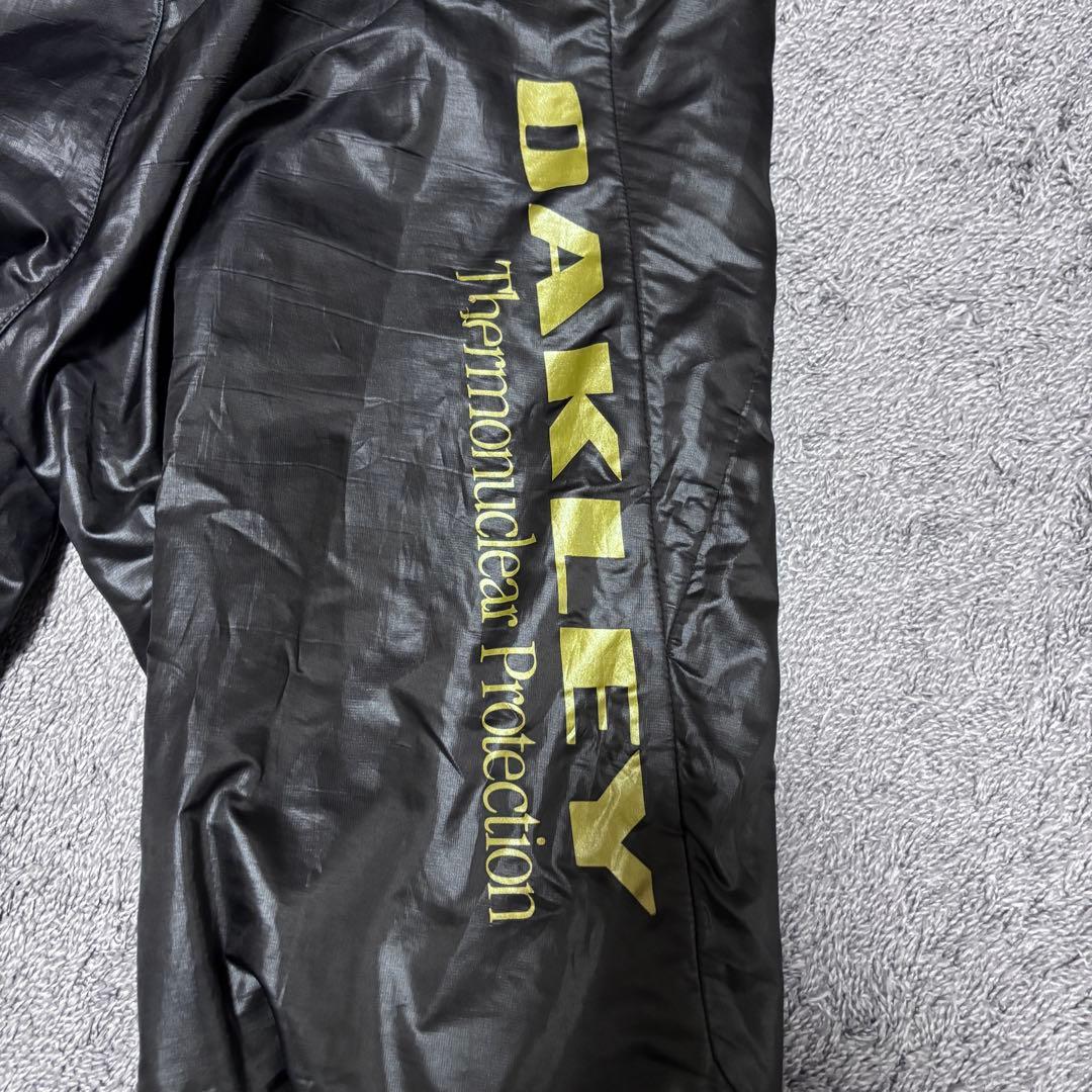 新品OAKLEYオークリージャージ上下セットナイロンセットアップブラックLサイズ