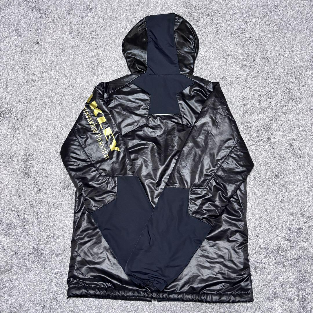 新品OAKLEYオークリージャージ上下セットナイロンセットアップブラックLサイズ