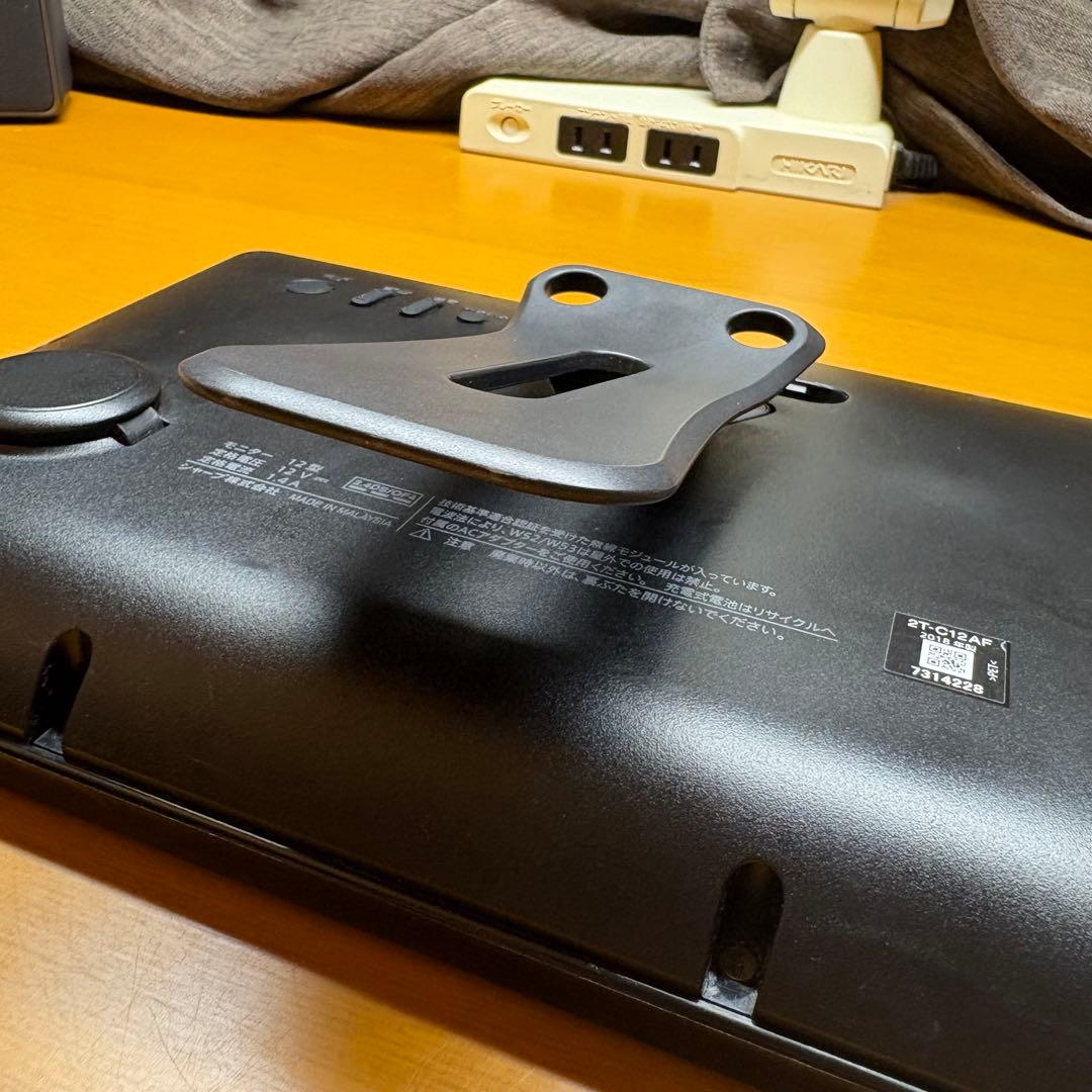 【中古品】シャープ ポータブル液晶テレビ AQUOS ブラック 2T-C12AF