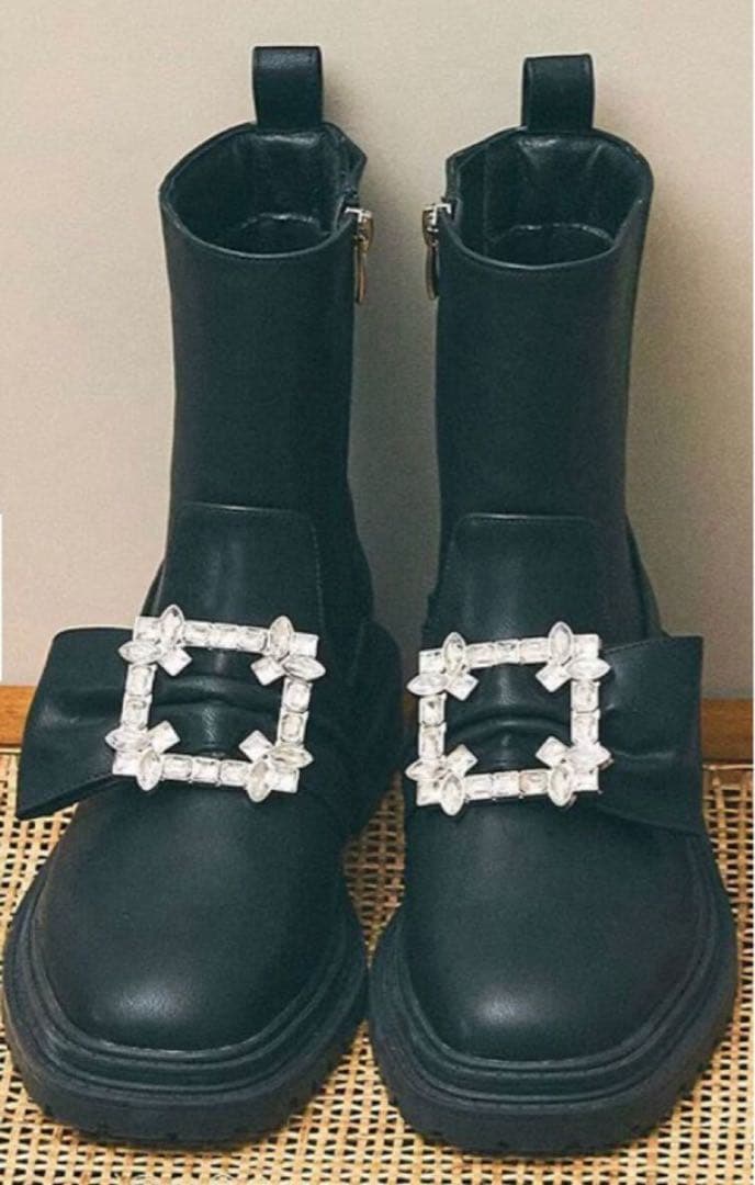 TOCCA 晴雨兼用 レインブーツ サイズ39.0 BK 未使用品 箱潰れ有