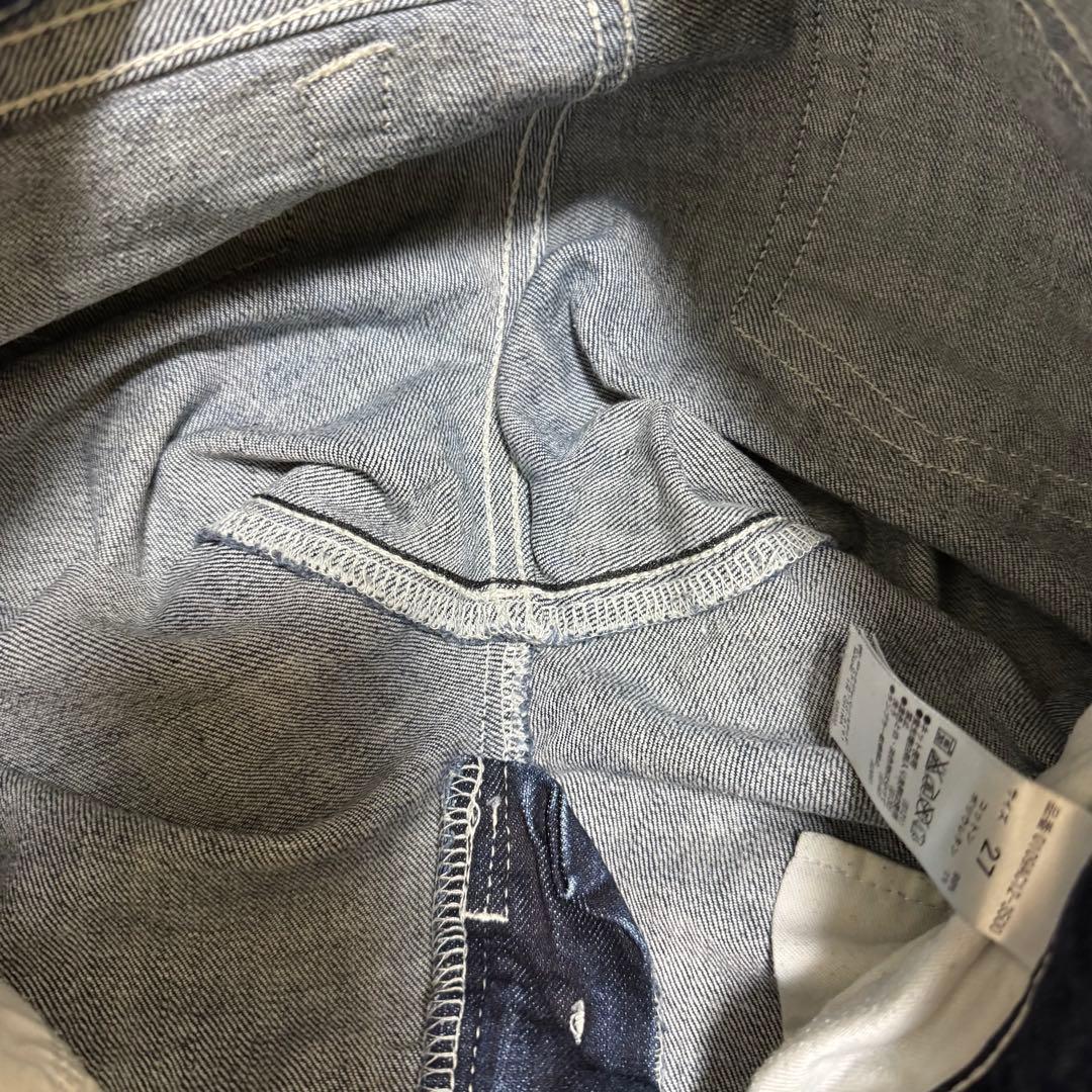 【美品】マウジー ストレッチ入り ローライズ スキニーデニムパンツ