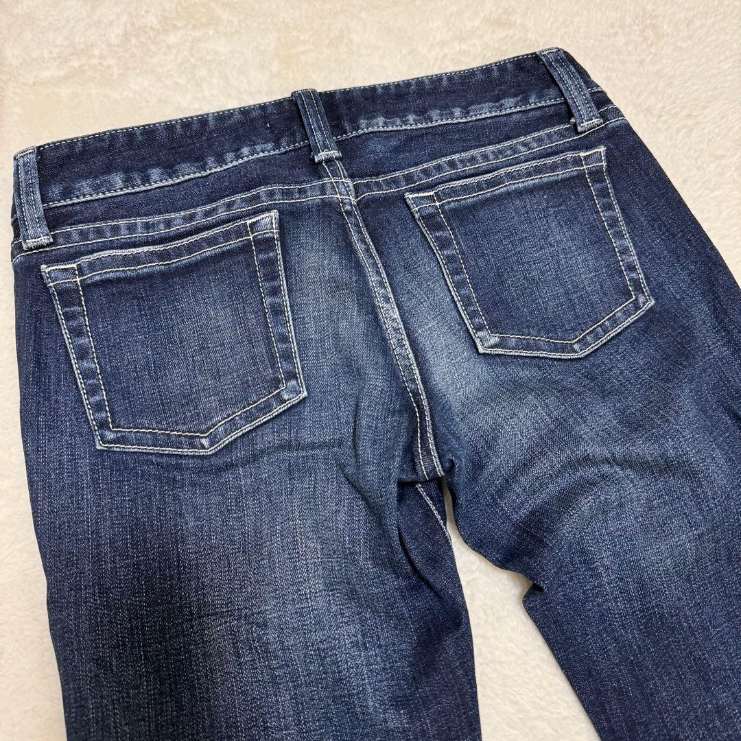 【美品】マウジー ストレッチ入り ローライズ スキニーデニムパンツ