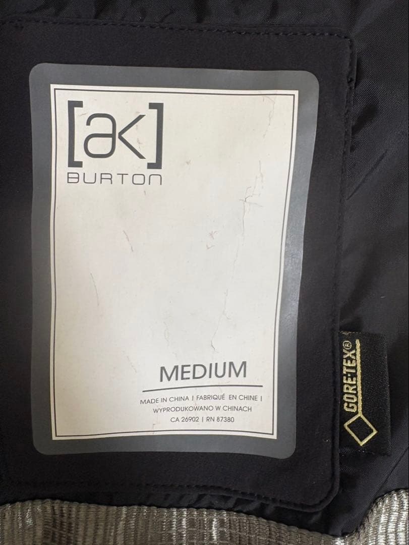 バートンak スノーボードウェア　セットアップ Mサイズ　ホームクリーニング済