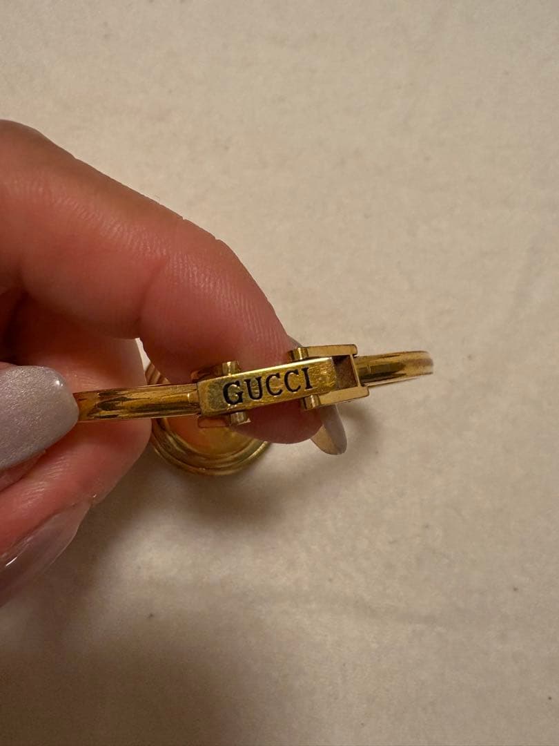GUCCI ゴールド 腕時計 ベゼル　動作未確認