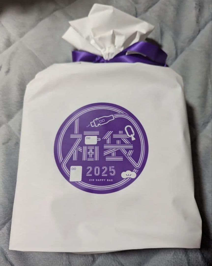 新品未開封 CIO 2025 パープル福袋 モバイルバッテリー ACアダプター等