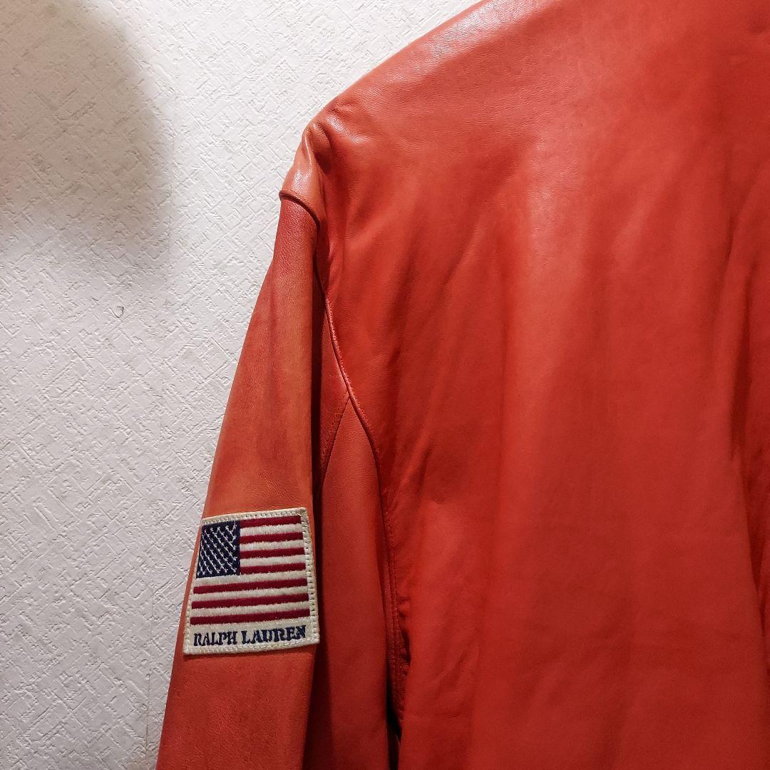 ♥️Ralph Lauren オレンジ レザージャケット