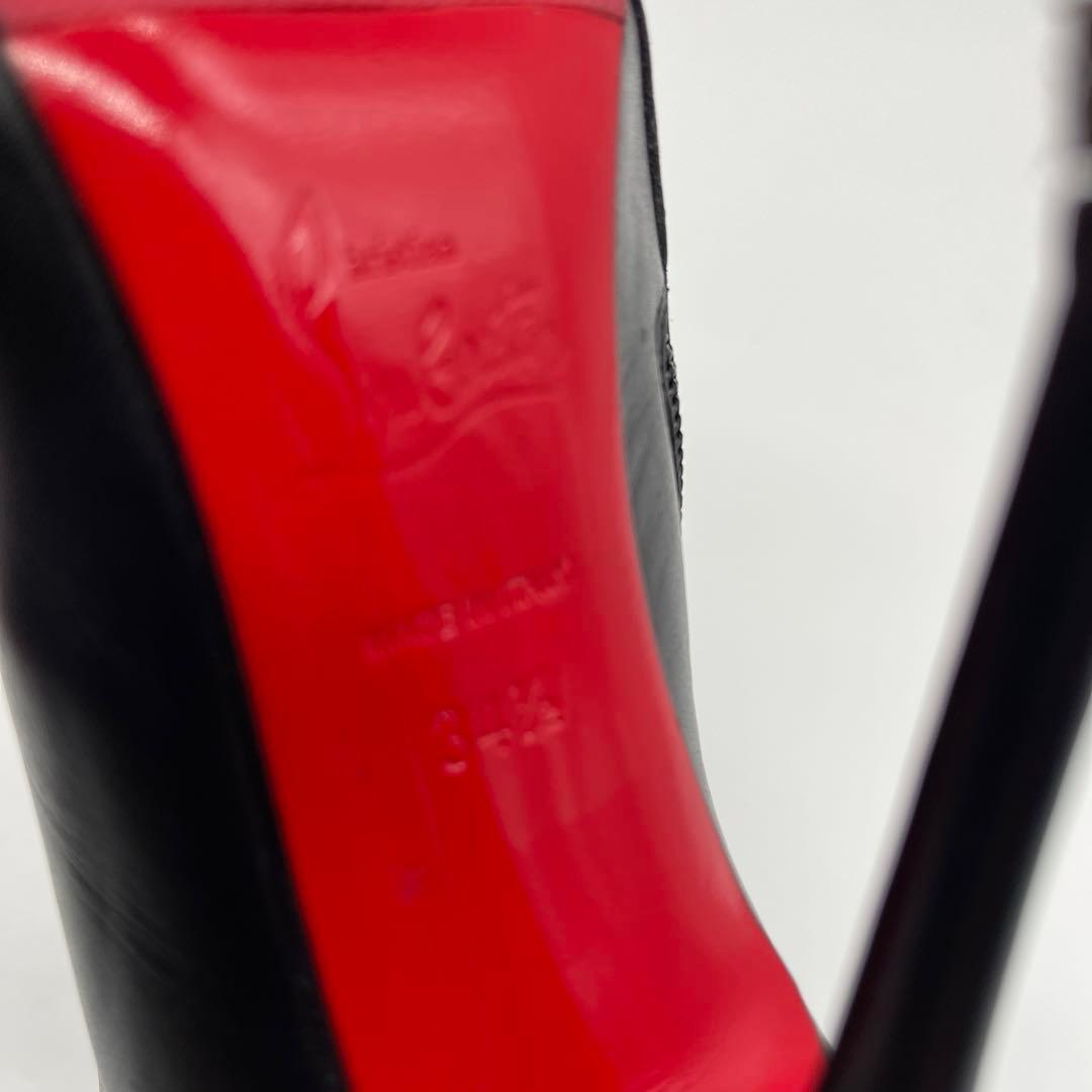 ウ*ン様 クリスチャンルブタン ショートブーツ 34.5 ブラック