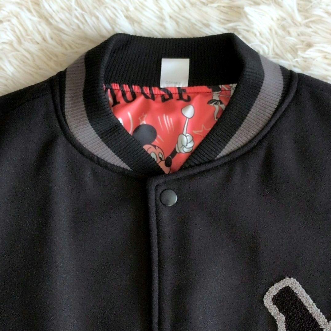 ディズニーストア ミッキーマウス スタジャン ブラックブルゾン　ジャンバー