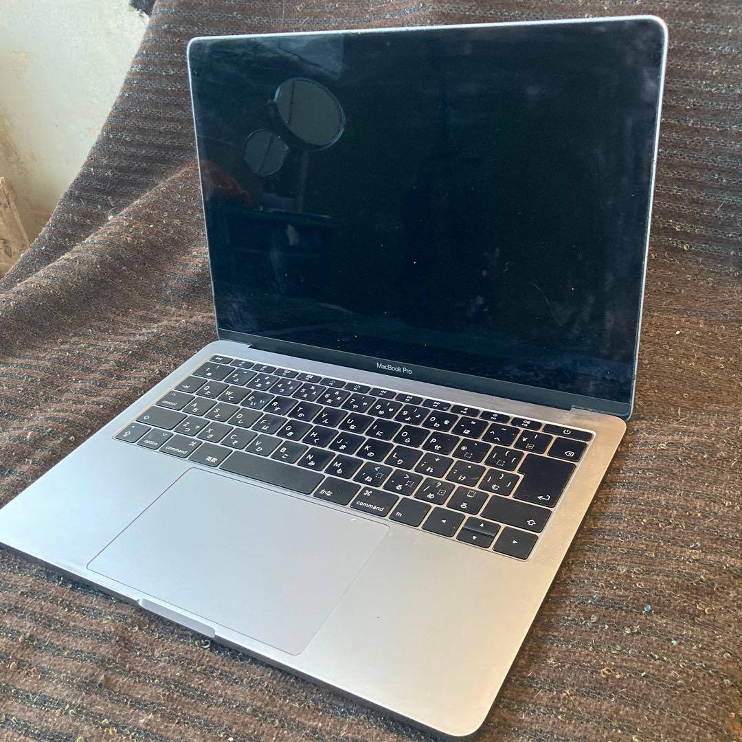 MacBook Pro 13インチ 画面割れ　バッテリーコネクタ不備　ジャンク品