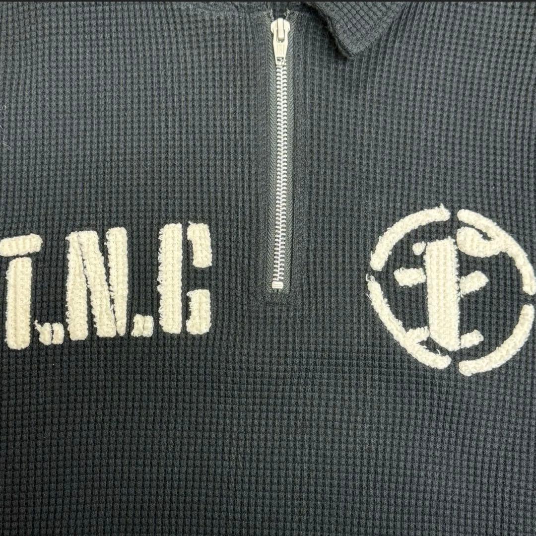 fake ass flowers ハーフジップスウェット