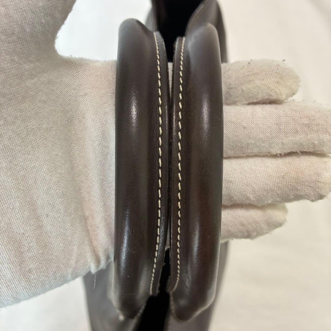 【美品】セリーヌ ブギーバック トートバッグ ビジネス レザー 本革 茶 A4可