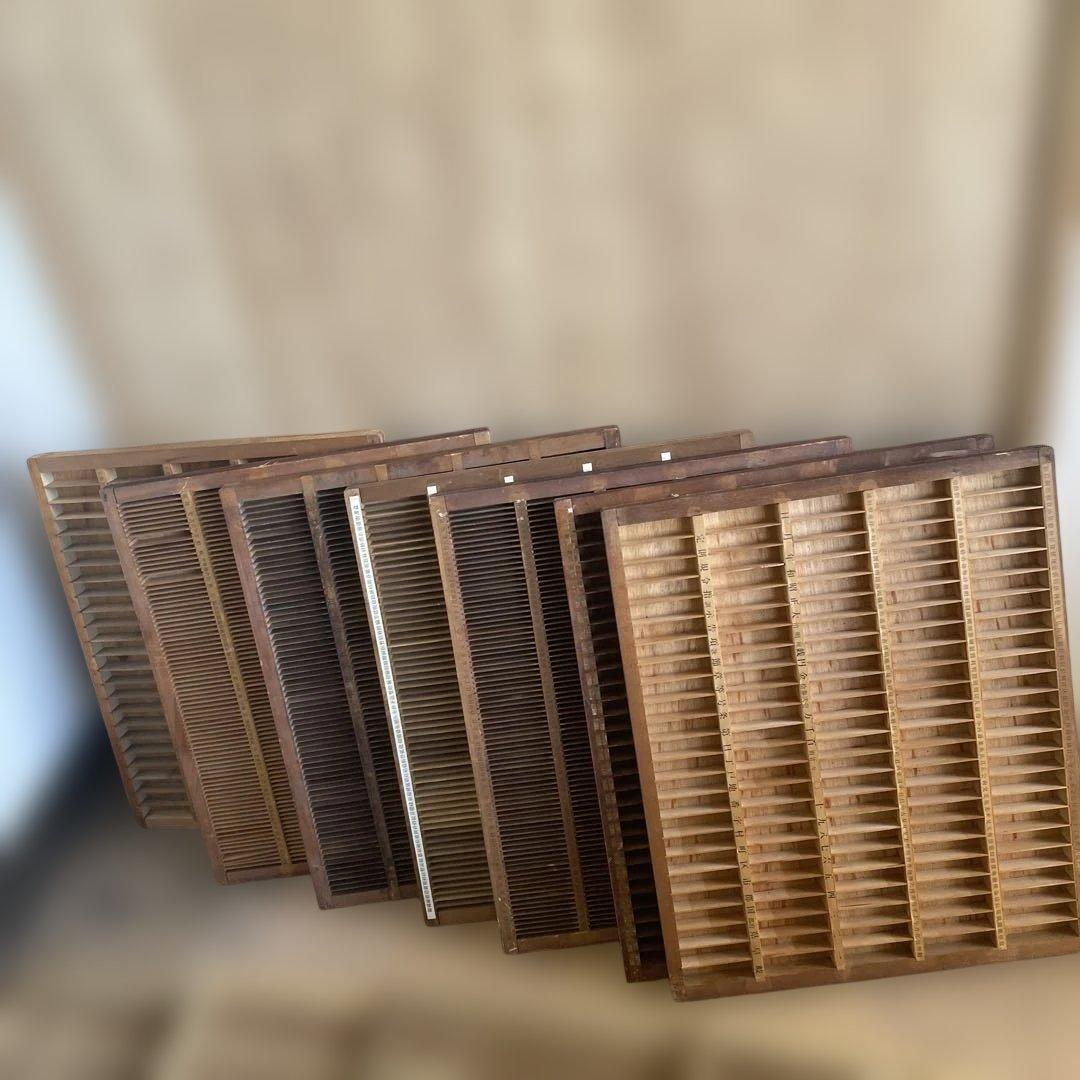 【ゲリラセット】活版印刷所から出た木のもの　色々　50個くらい-4【活版印刷】