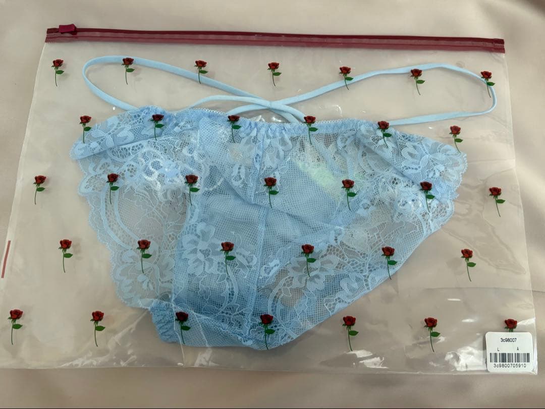 B75 【完売レア】オーロラジュエルマーメイドブラ＆Tバック＆チョーカー/水色