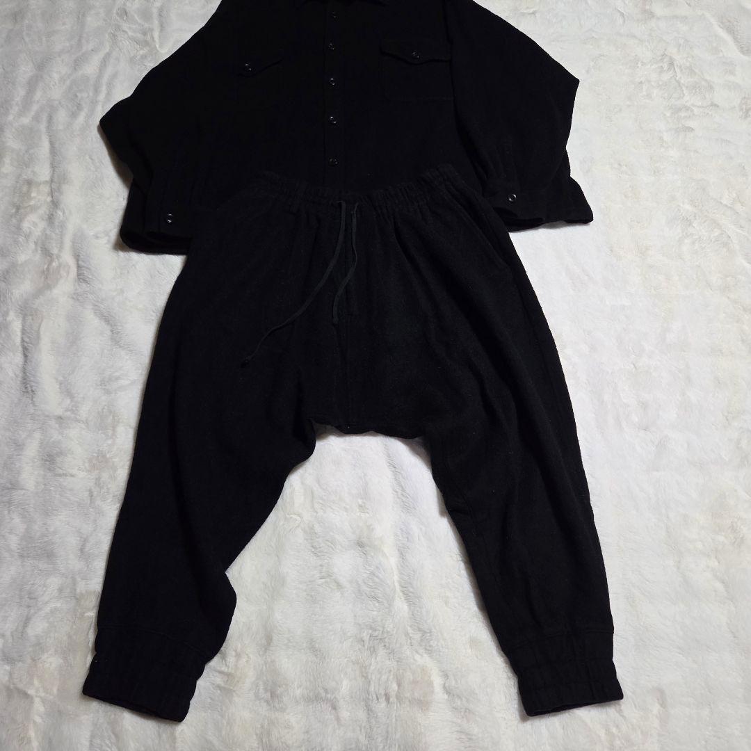 yasuヨウジヤマモト　サイト　ウールジャケットセットアップ　サルエル