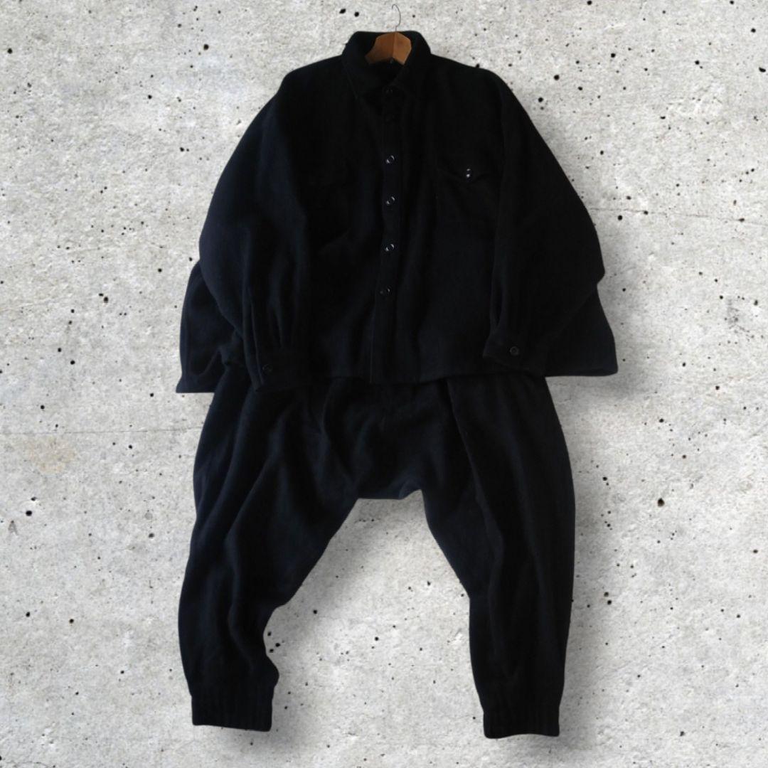 yasuヨウジヤマモト　サイト　ウールジャケットセットアップ　サルエル