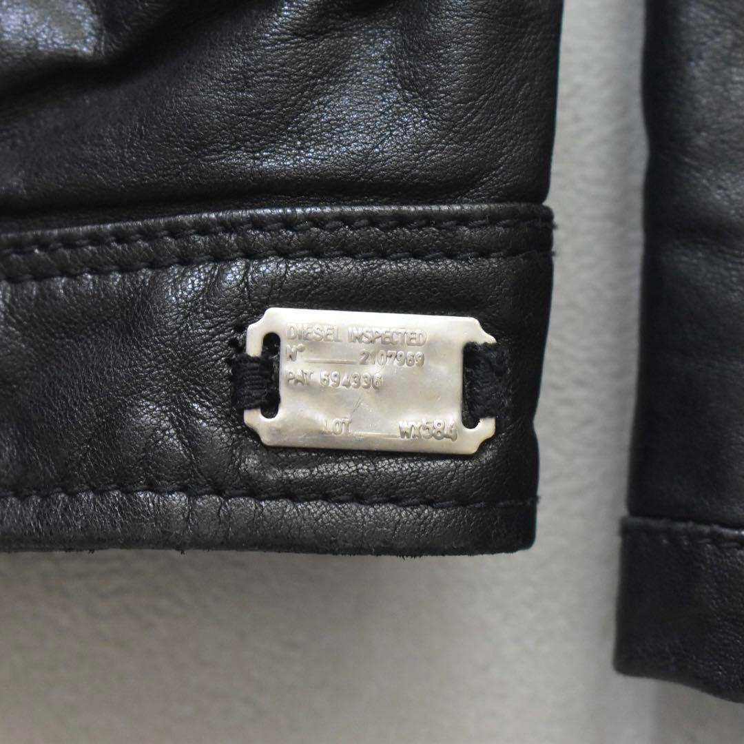 B*i様 archive 00s DIESEL シープレザーライダース 裏地総柄