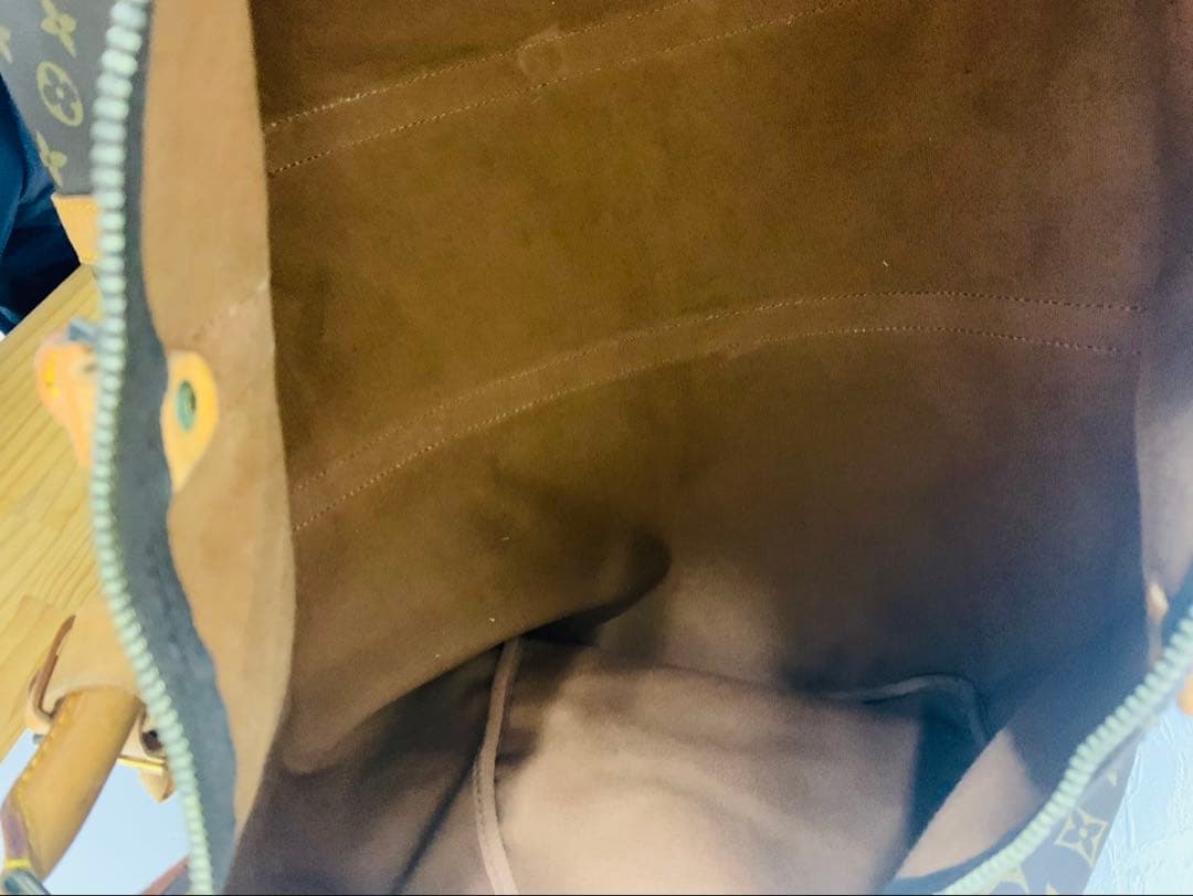 ルイヴィトン モノグラム ボストンバッグ キーポル60 レザー ブラウン