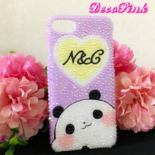 パンダ イニシャル スマホケース iPhoneケース