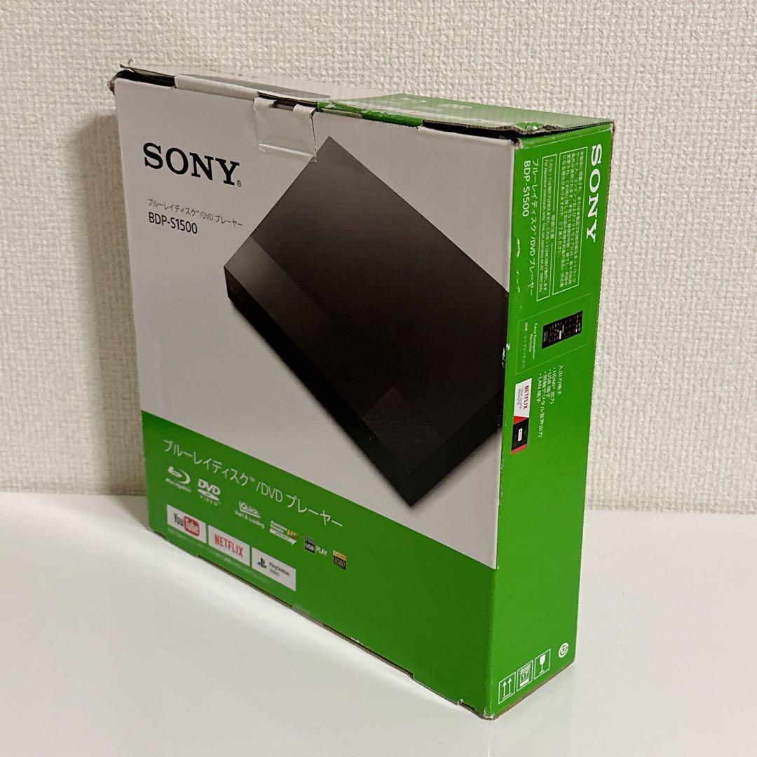 SONY ブルーレイプレーヤー BDP-S1500 2019年製 外箱 リモコン