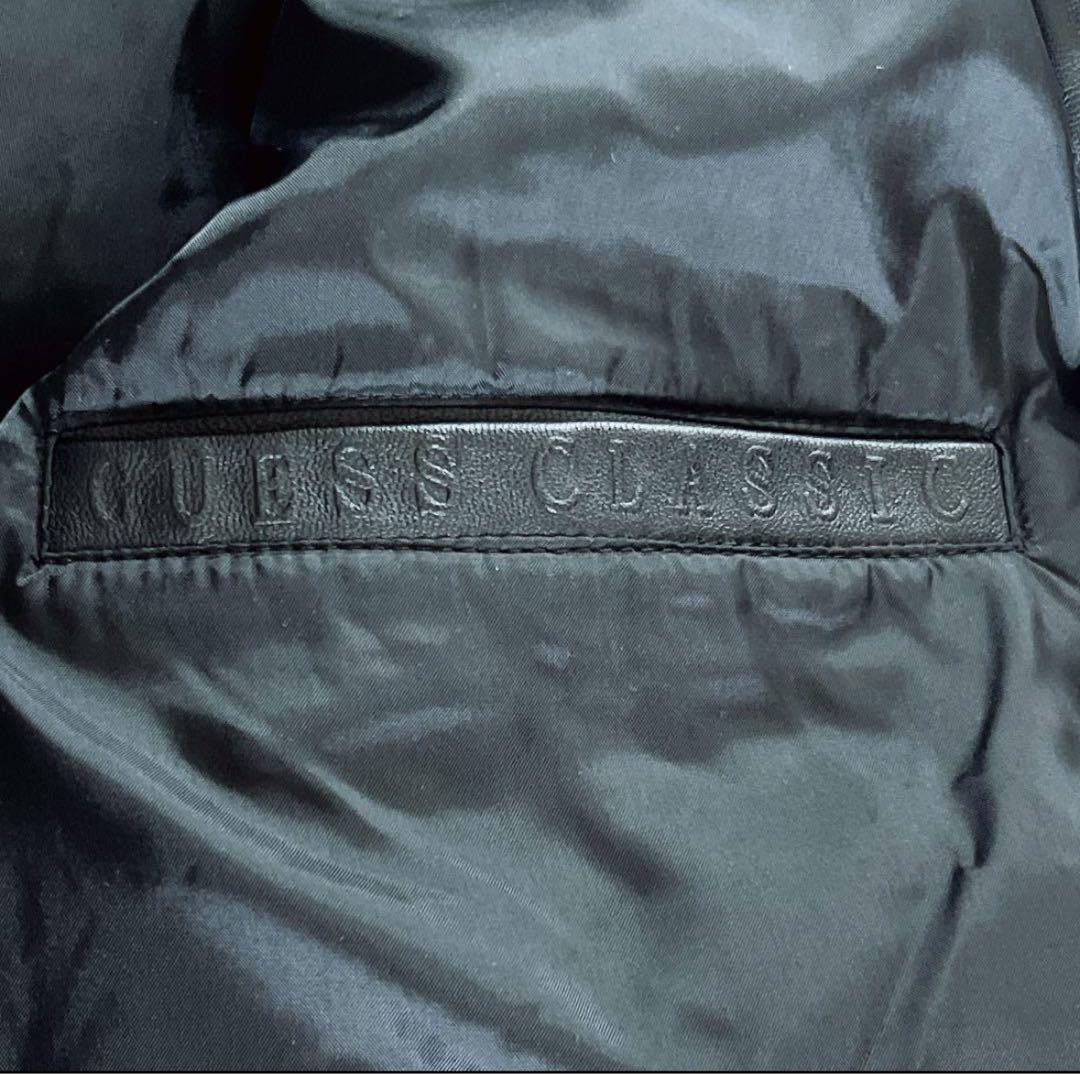 【GUESS CLASSICS】ラムレザージャケット ブラック