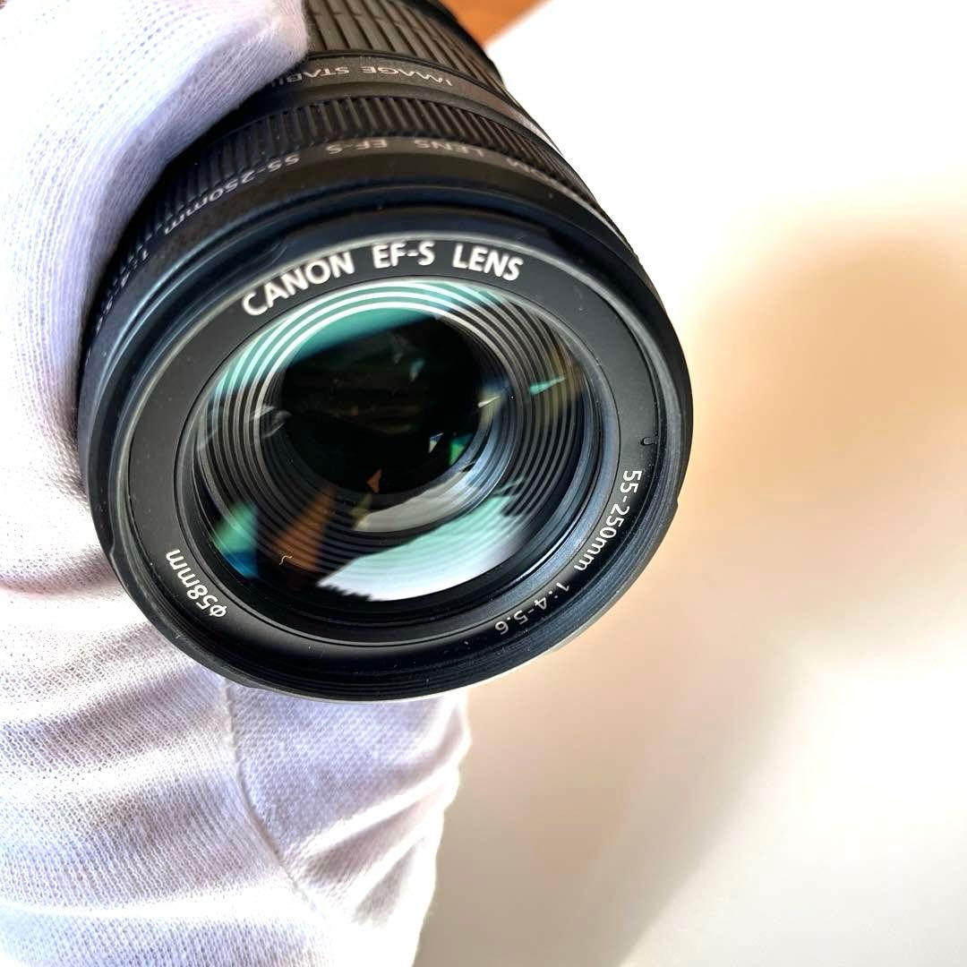 【美品】Canon EF-S 55-250mm f/4-5.6IS ズームレンズ