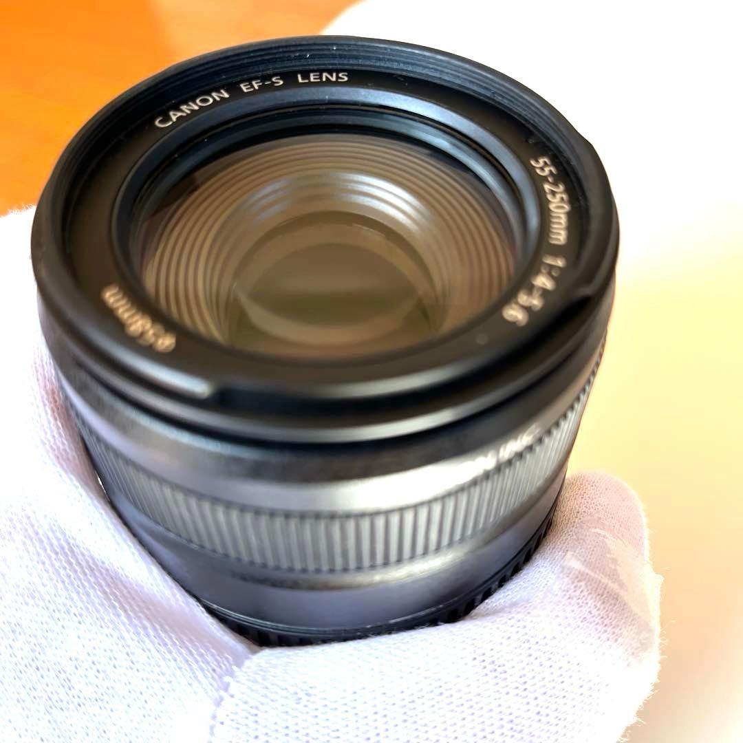【美品】Canon EF-S 55-250mm f/4-5.6IS ズームレンズ