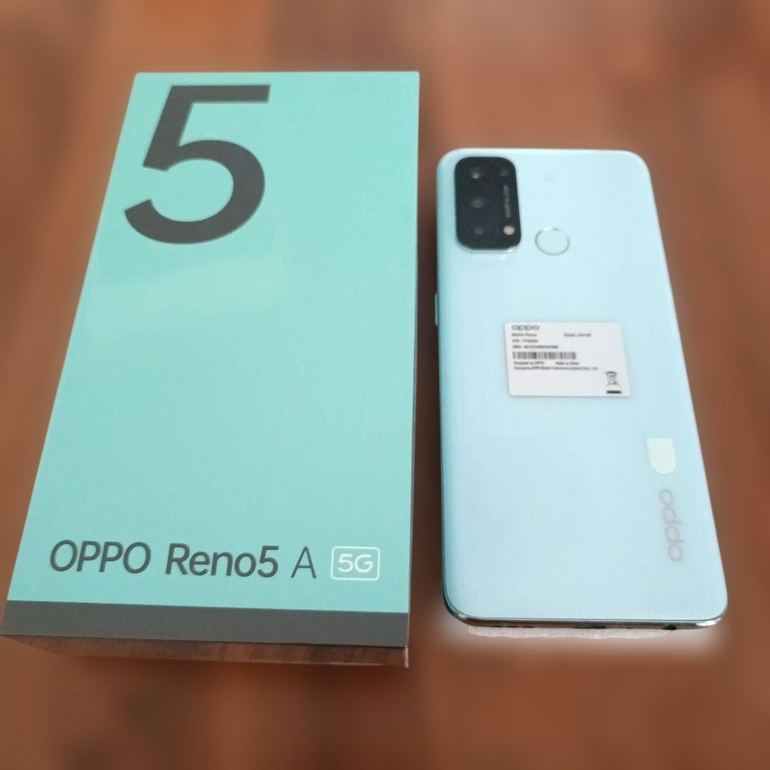 OPPO Reno 5A　アイスブルー　【箱付き】中古
