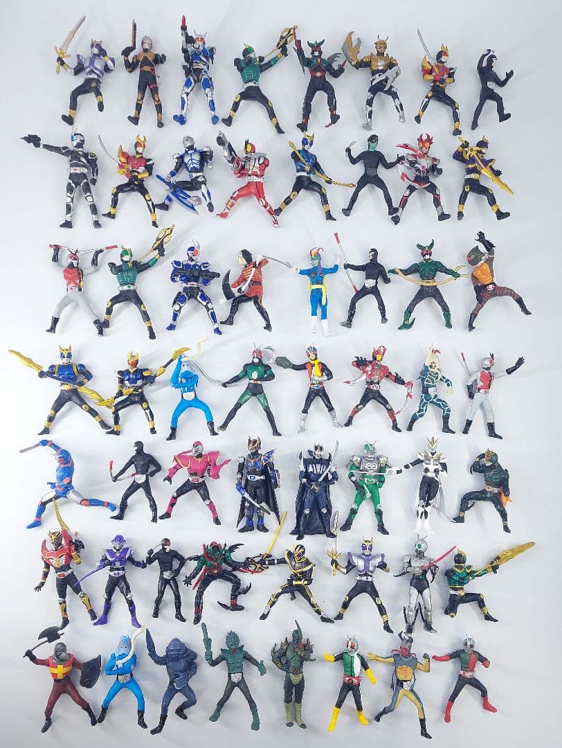 仮面ライダー ガシャポン 56体 BANDAI HGシリーズ 武器 怪人他