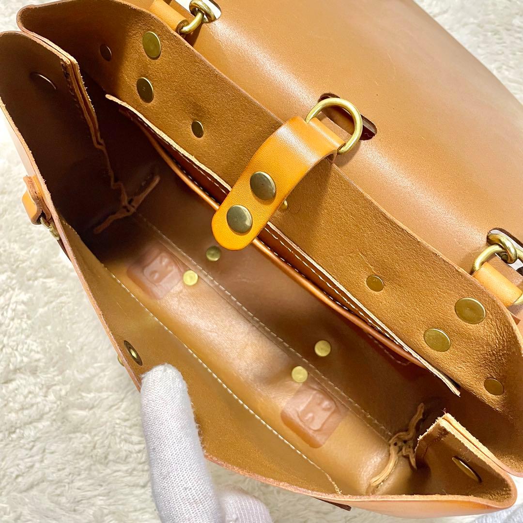 HERZ ヘルツ CW-137 ナレッジバッグ 3way キャメル Mサイズ