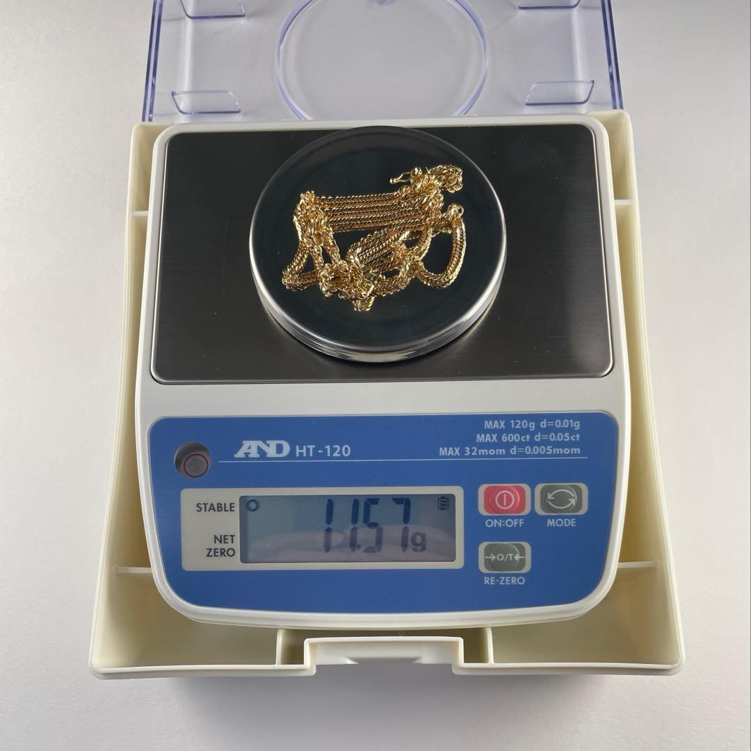 K18喜平ネックレス　18金チェーン　12面トリプル喜平ネックレス