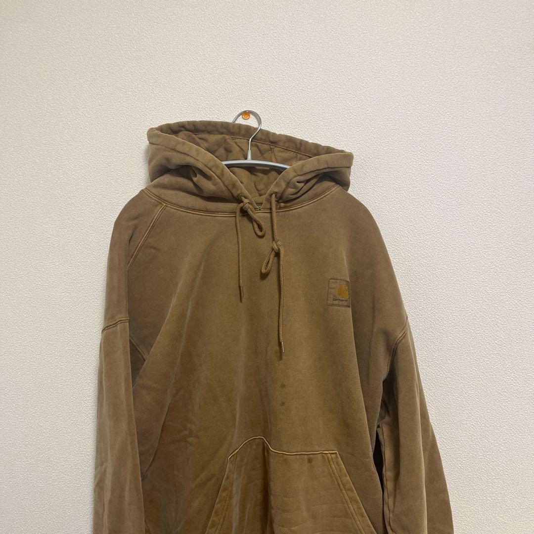 carhartt ブラウンパーカー