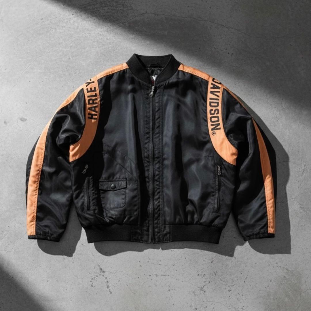【激レア】ハーレーダビッドソン レーシングジャケット 完売モデル ナイロン 古着