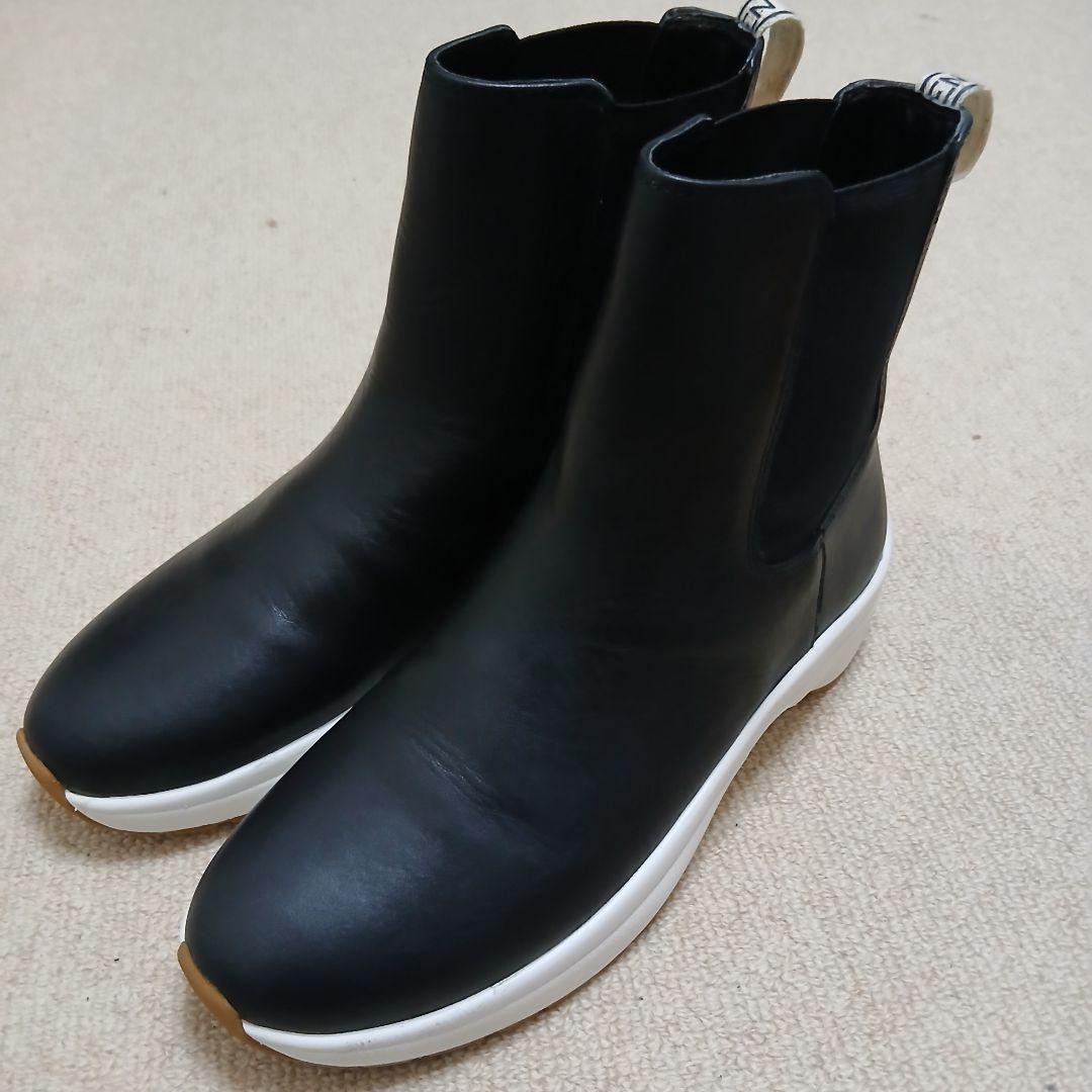 【雨の日も◎】ローレンラルフローレン 防水 サイドゴアブーツ 24.5-25cm