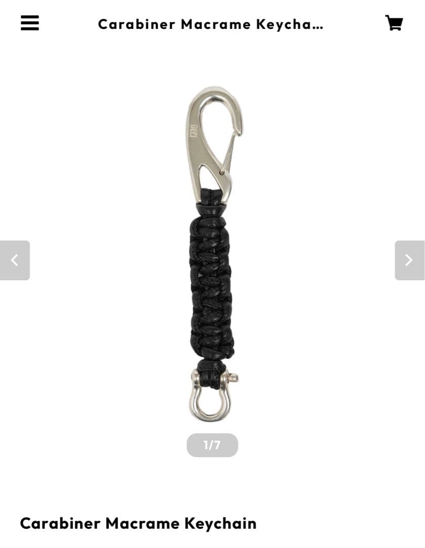 小物 DECi Carabiner Macrame Keychain OVY
