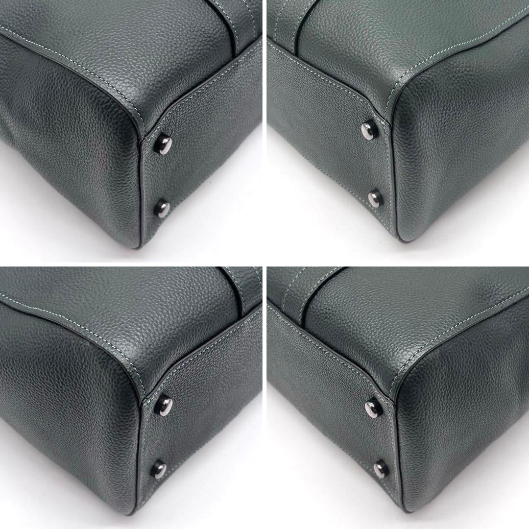 ✨極美品✨コーチ　トートバッグ　ハドソン　ダブルハンドル　2way　グリーン