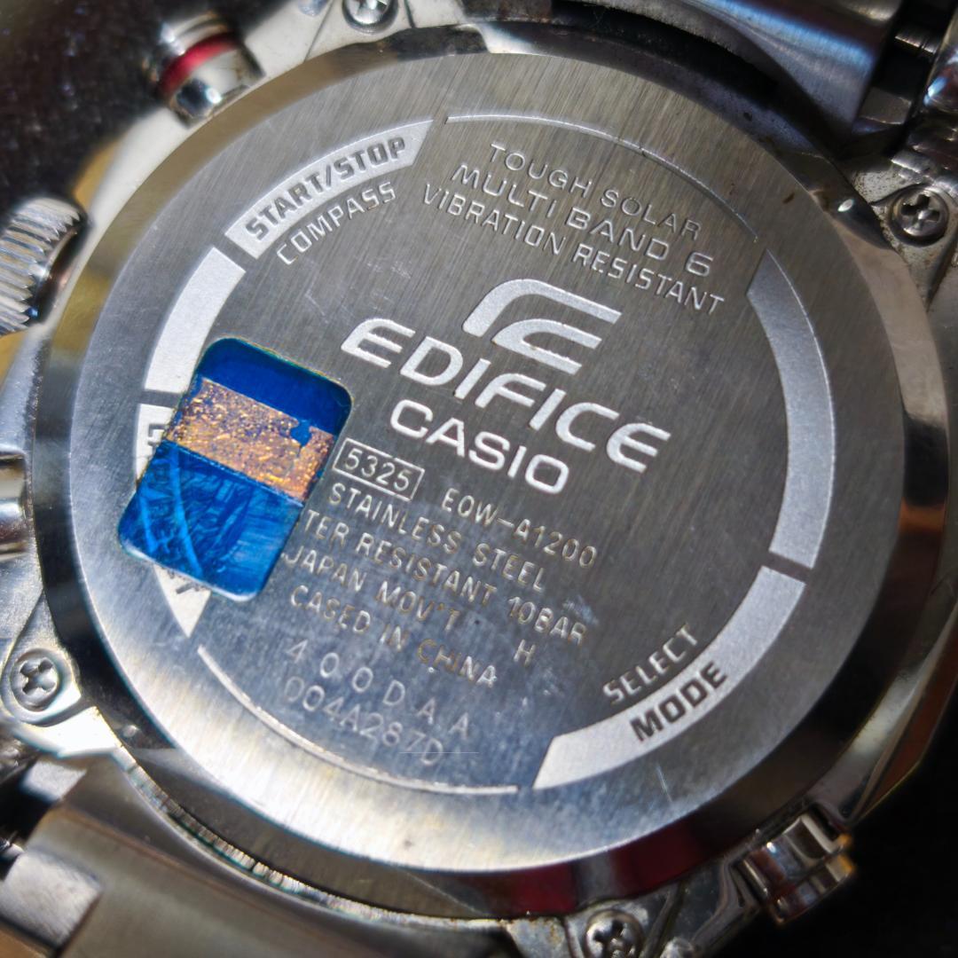 CASIO EDIFICE ソーラー電波時計 EQW-A1200DB-1AJF